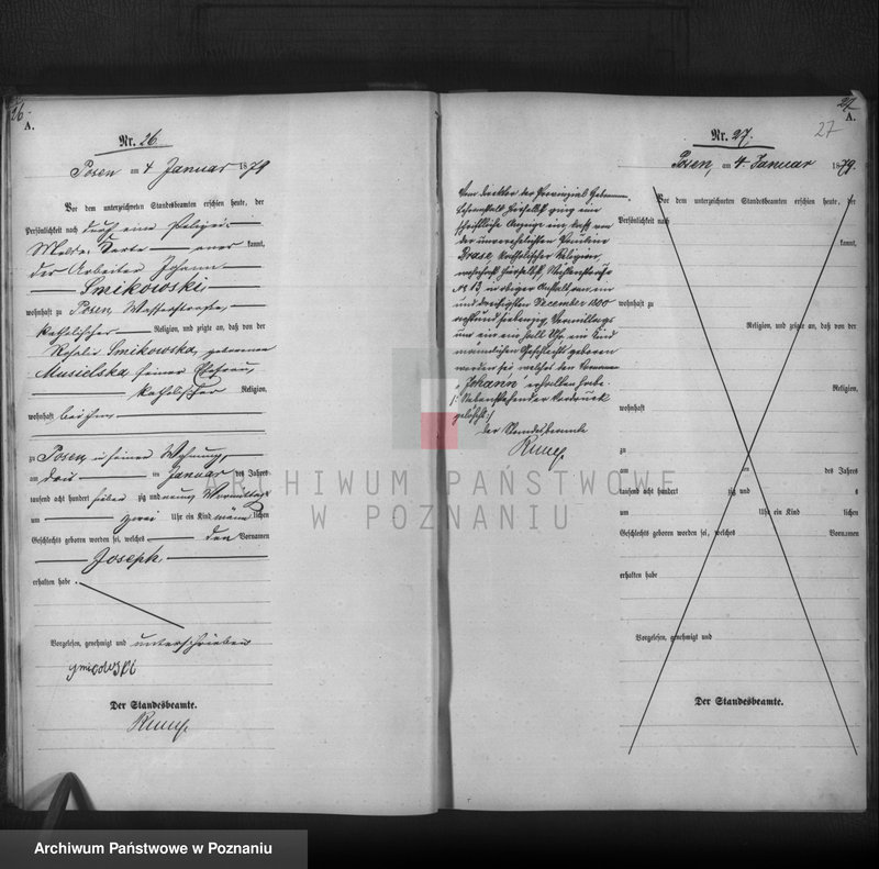 Obraz 16 z jednostki "Księga urodzeń t. I"