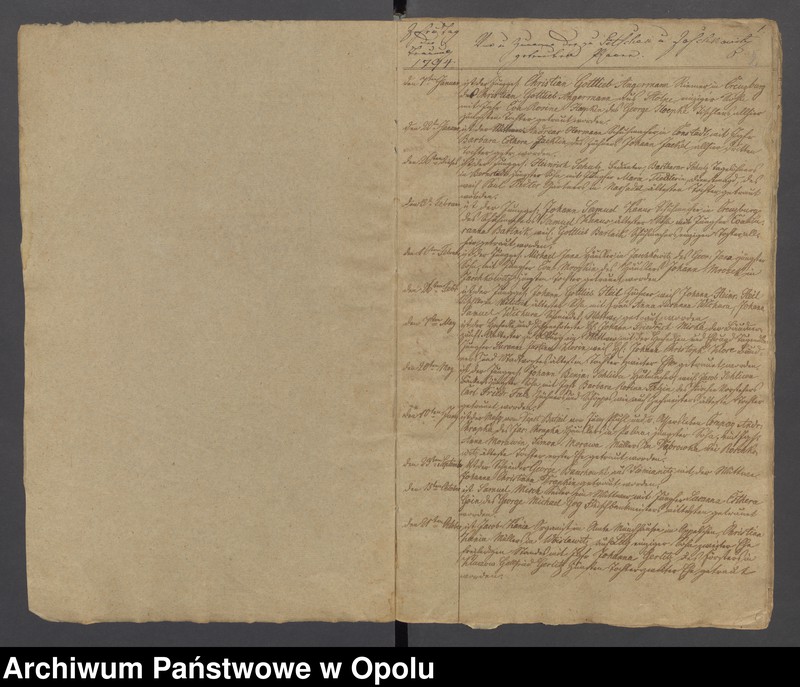 image.from.unit.number "Duplicate der evangelischen Kirchenbücher zu Pitschen von Jahre 1794 bis 1820 incl. [inclusiv]"