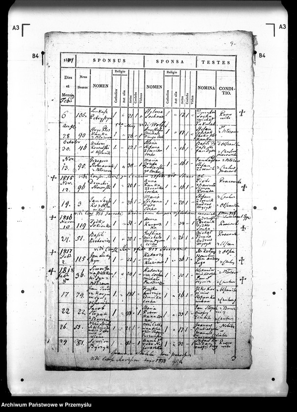 Obraz 15 z jednostki "[Kopie ksiąg metrykalnych parafii Czukiew z filią Uherce (dekanat Sambor)]"