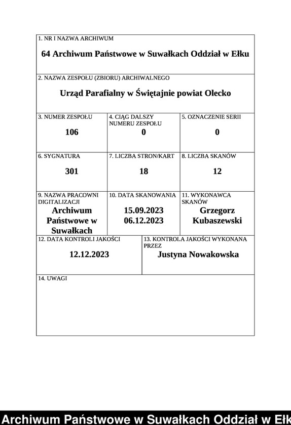 image.from.unit.number "Manual der Kirchen Kasse zu Schwentainen pro 1859. Einnahme - Ausgabe"