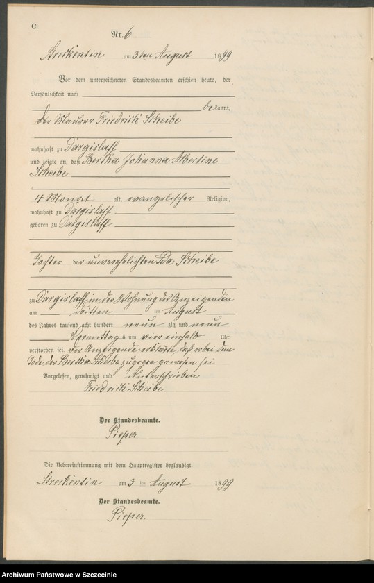 Obraz 9 z jednostki "Sterbe-Register (Neben-Register)"