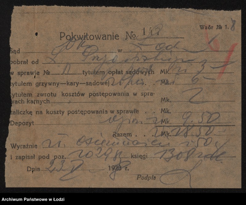 Obraz 10 z jednostki "Lejbuś Przygórski- wyrób towarów bawełnianych"