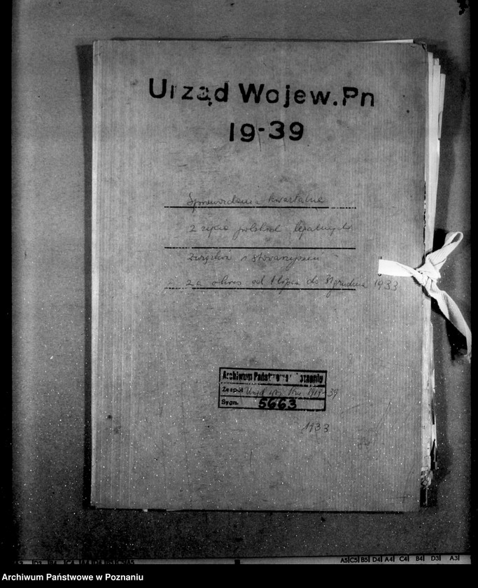 Obraz 4 z jednostki "Sprawozdanie kwartalne z życia polskich legalnych stowarzyszeń i związków za okres od 1 lipca do 31 grudnia 1933 r."