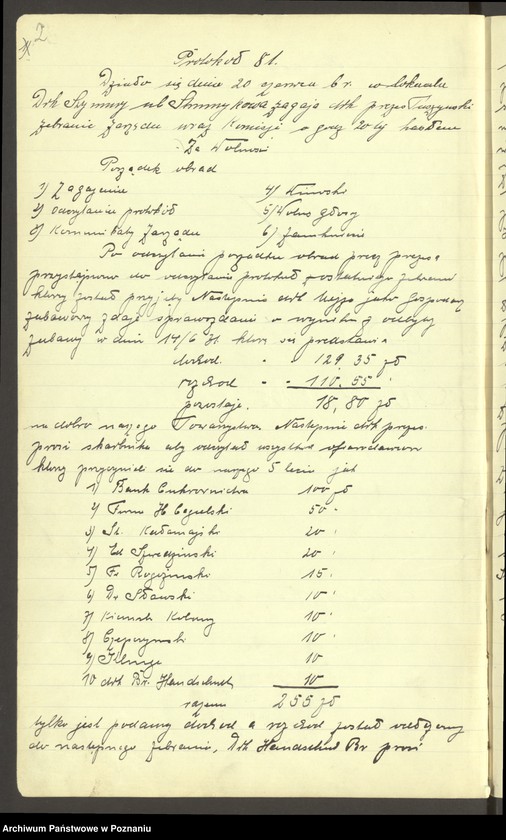 Obraz 5 z jednostki "Poznań - Wilda. Protokolarz zebrań zarządu."