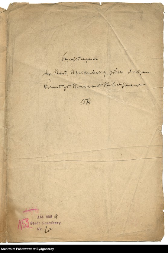 image.from.unit.number "[Zobowiązania miasta Nowego wobec tamtejszego klasztoru zakonu franciszkanów]"