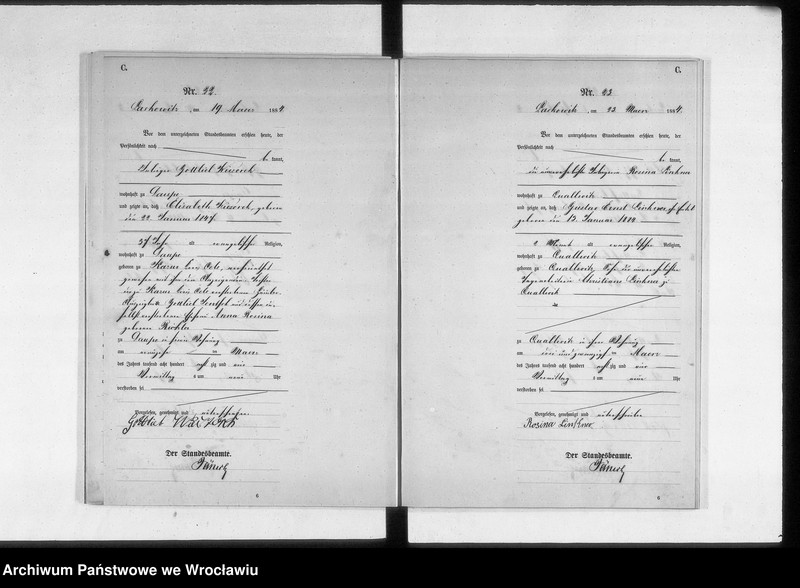 image.from.unit.number "Sterbehauptregister des Standesamtes Laskowitz 1884"