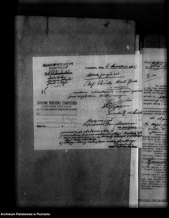 Obraz 19 z jednostki "Zatwierdzenie zakładu przemysłowego /olejarni, fabryk farb i pokostów/ J. Zabilskiego w Popowie powiat szamotulski"