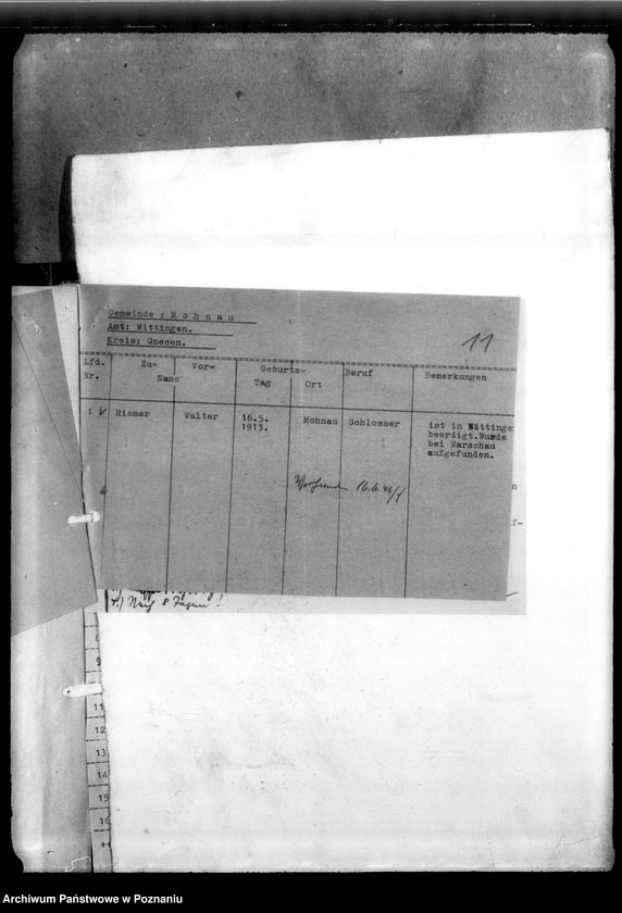 Obraz 15 z jednostki "Kreis Gnesen (Gniezno). Zgłoszenia zmarłych i zaginionych Niemców w 1939 roku"