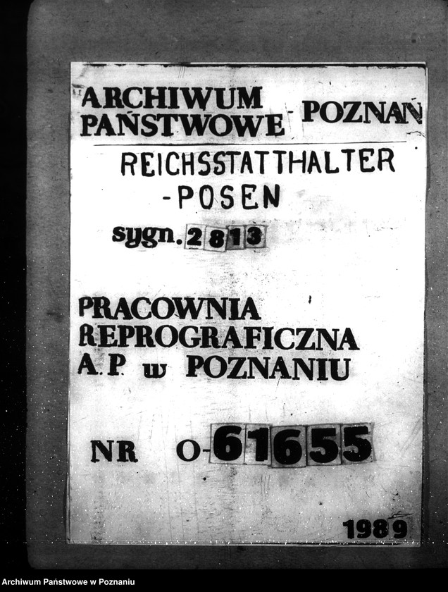 Obraz 1 z jednostki "Aktion Warschau. Unkosten und Erlös"
