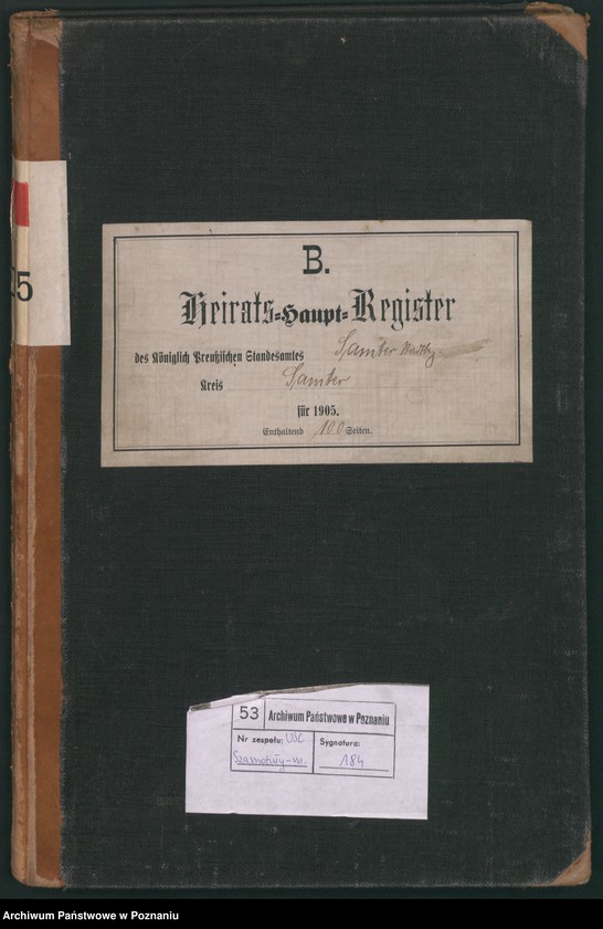 Obraz 2 z jednostki "Heirats-Haupt-Register"