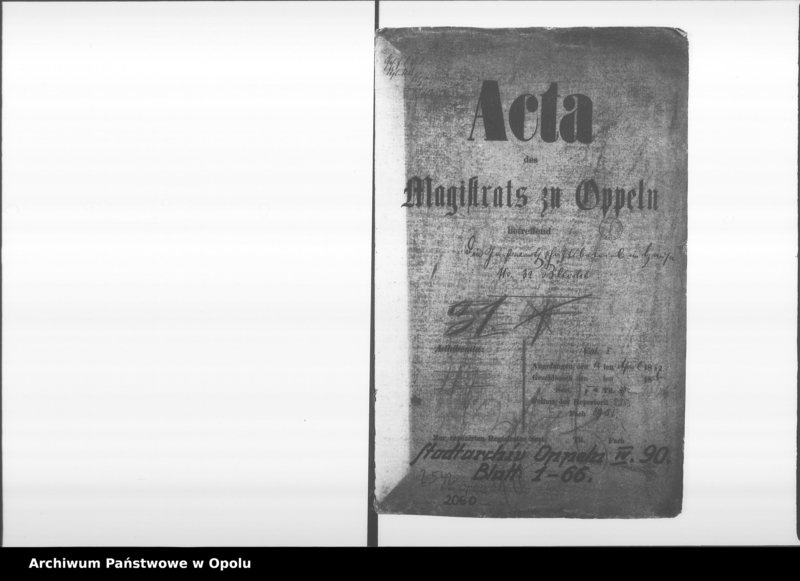 Obraz 4 z jednostki "Acta des Magistrats zu Oppeln betreffend den Gastwirtschaftsbetrieb im Hause No 32 Bleiche Vol: I"