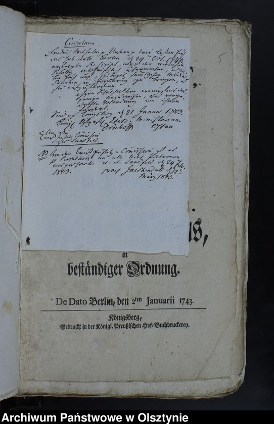 image.from.unit.number "Registrant der Kirchen und Schulen Registratur in Jäskendorff"