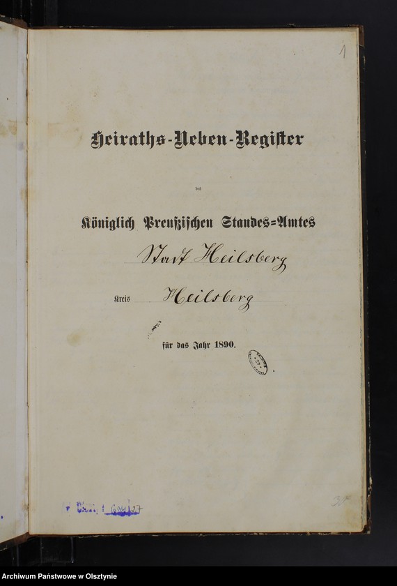 image.from.unit.number "Heiraths-Neben-Register Nr 1 - 28"