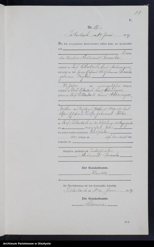 image.from.unit.number "Sterbe-Neben-Register Nr 1 - 33"