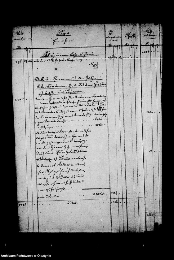 image.from.unit.number "Zweites Exemplar der Elften Jahres- Rechnung über Einnahme u. Ausgabe der Güter Landkeim"