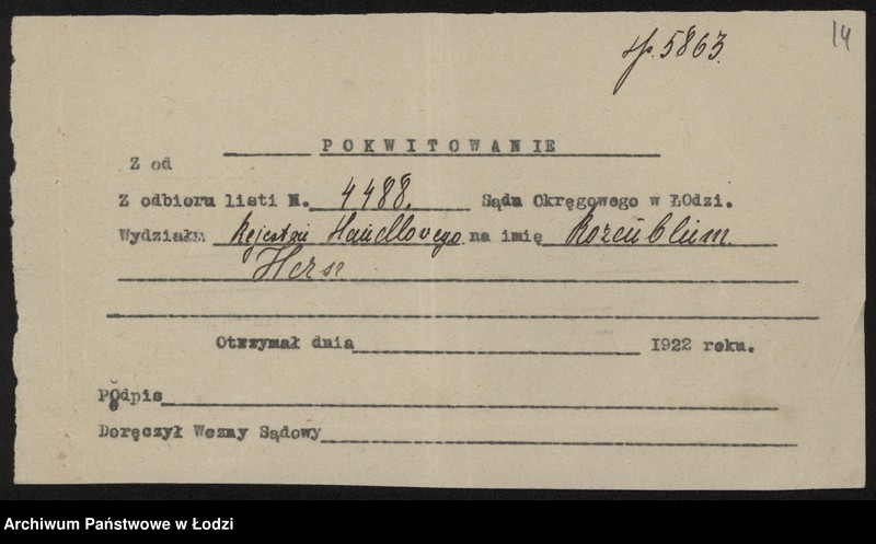 Obraz 16 z jednostki "Hersz Rozenblum- handel win i wódek"