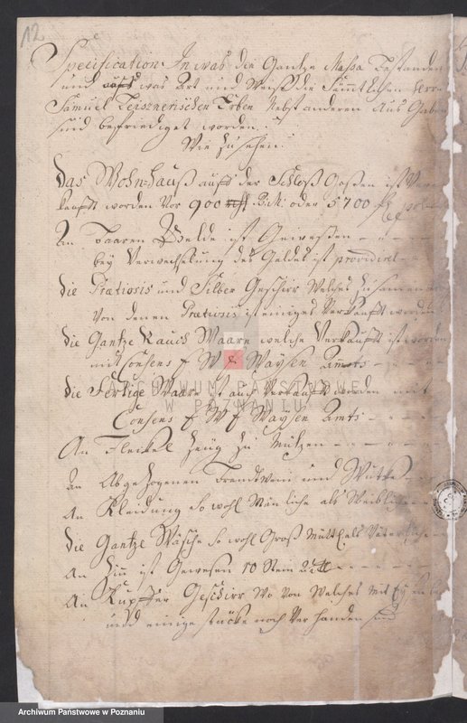 Obraz 14 z jednostki "Sprawozdanie rachunkowe sądu opiekuńczego; język niemiecki"