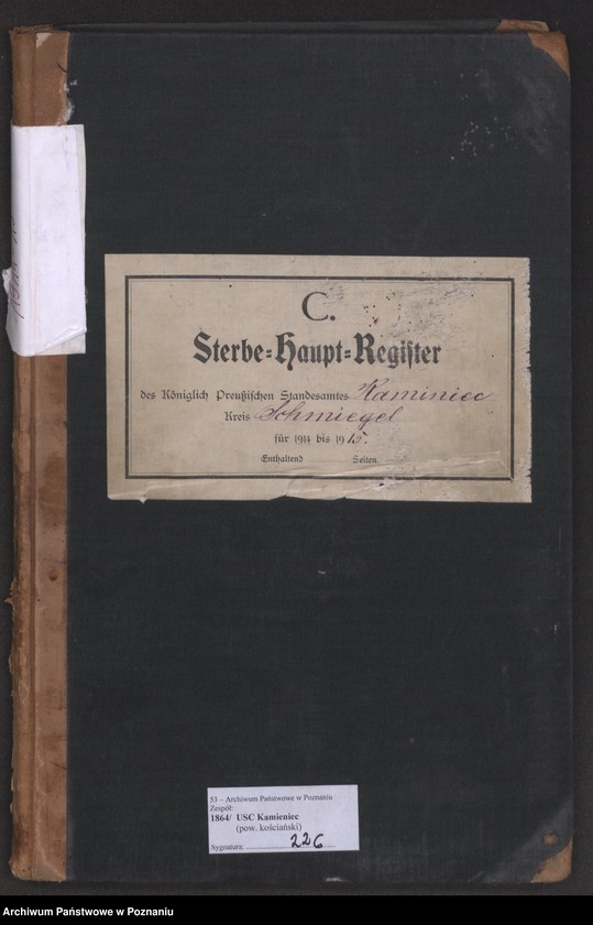 Obraz 2 z jednostki "Sterbe-Haupt--Register"