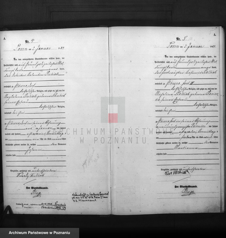 Obraz 4 z jednostki "Księga urodzeń t. I"