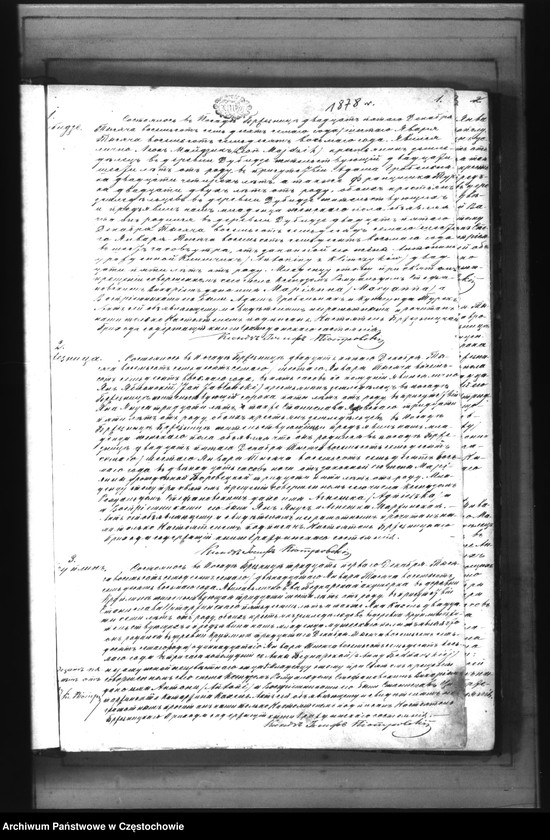 Obraz z jednostki "Duplikaty: urodzeń, małżeństw i zgonów w 1878 roku"