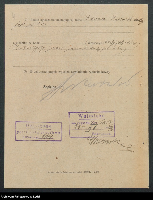 Obraz 6 z jednostki "Edmund Żukowski- Dom Agenturowo-Handlowy"