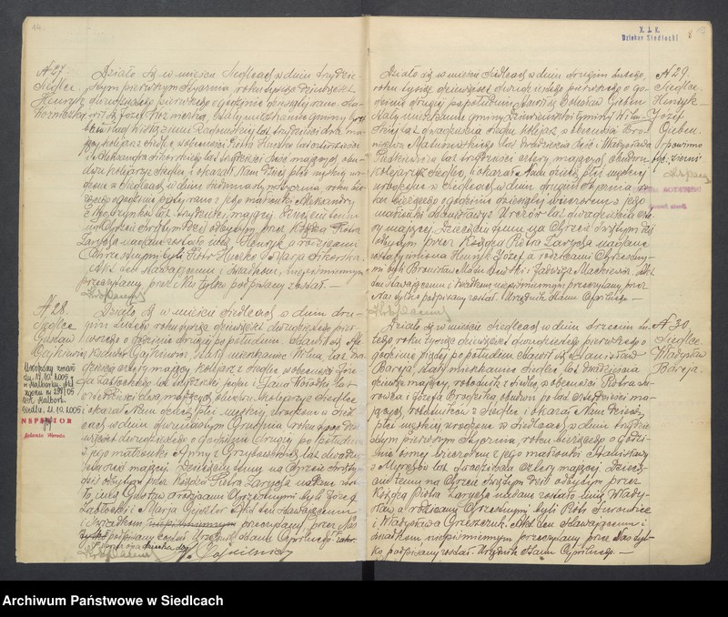 Obraz 11 z jednostki "Akty urodzeń, małżeństw, zgonów"