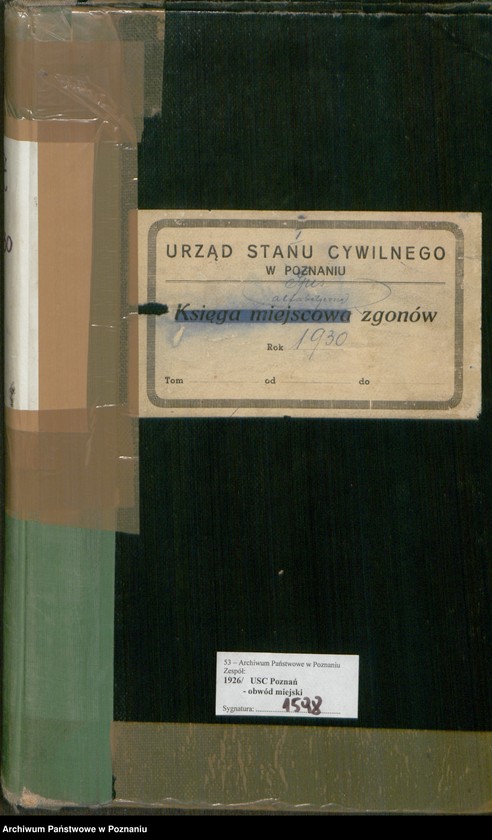 Obraz 2 z jednostki "Spis alfabetyczny zgonów za 1930"