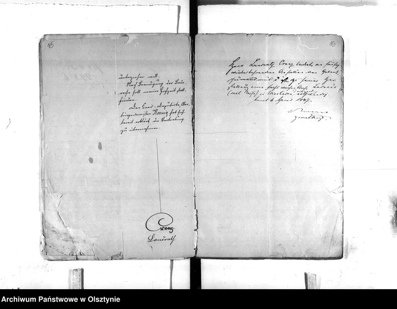 image.from.unit.number "Landrath Cranz [Friedrich Heinrich] in Memel, 8.9.01 zum Geh.[eim] Reg.[eierungs] Rat ernant"