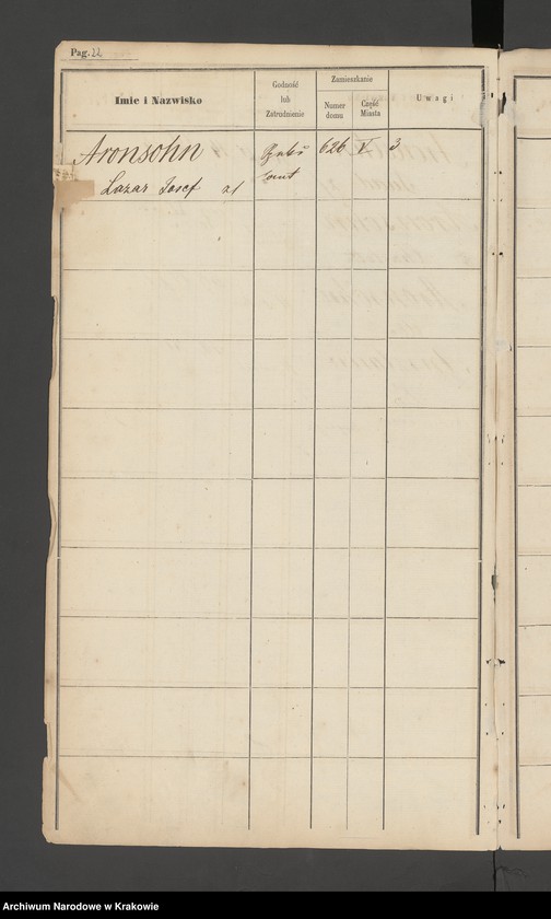 image.from.unit.number "Indeks do spisu ludności 1857, Izraelici, Litery A-Z"
