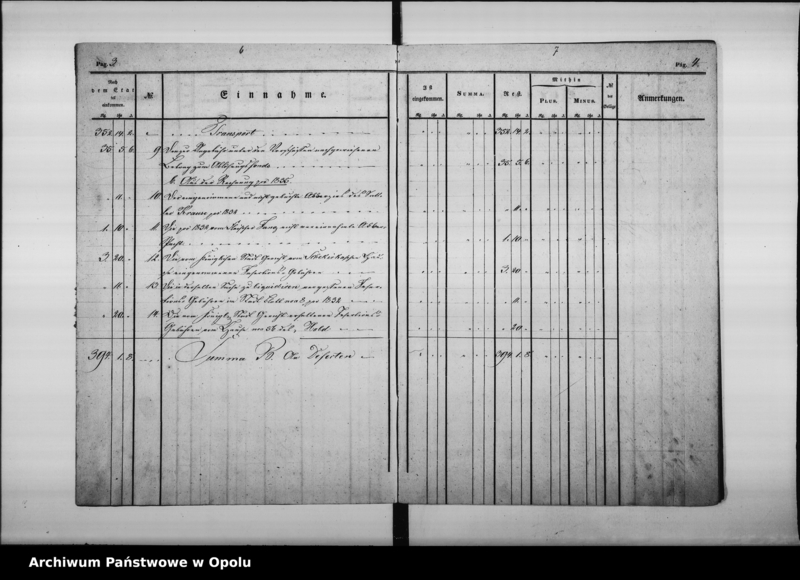 Obraz 8 z jednostki "Rechnung über Einnahme und Ausgabe bei der Kämmerey - Casse zu Oppeln pro 1837."