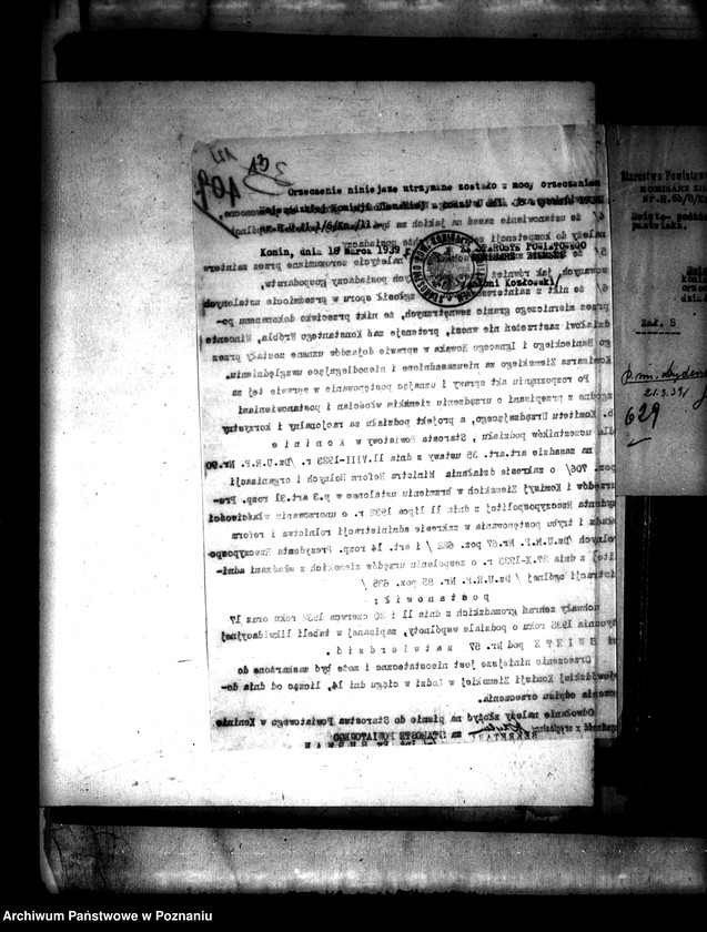 Obraz 17 z jednostki "Akta techniczne dotyczące podziału wspólnego pastwiska wsi Święte powiatu konińskiego"