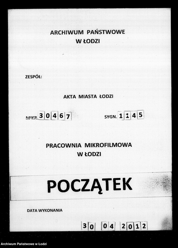 Obraz 1 z jednostki "Akta tyczące się ustanowienia opieki nad nieletnimi Jentą Bajlą i Cyprą rodzeństwem Gierszon po zmarłej Gołdzie Gierszon"