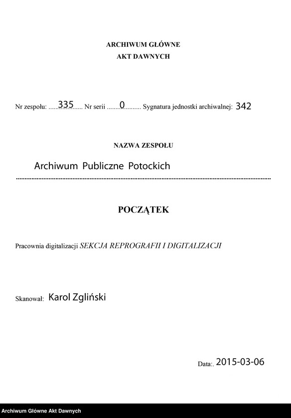 image.from.unit.number "List Antoniego Oleszczyńskiego do hrabiego Augusta Potockiego z Paryża z 20 lutego 1858 r., z propozycją zawarcia umowy na wyrycie w miedzi wizerunku Stanisława Rewery Potockiego, wraz z genealogiczną biografią Potockich, zaczynającą się w XII w."