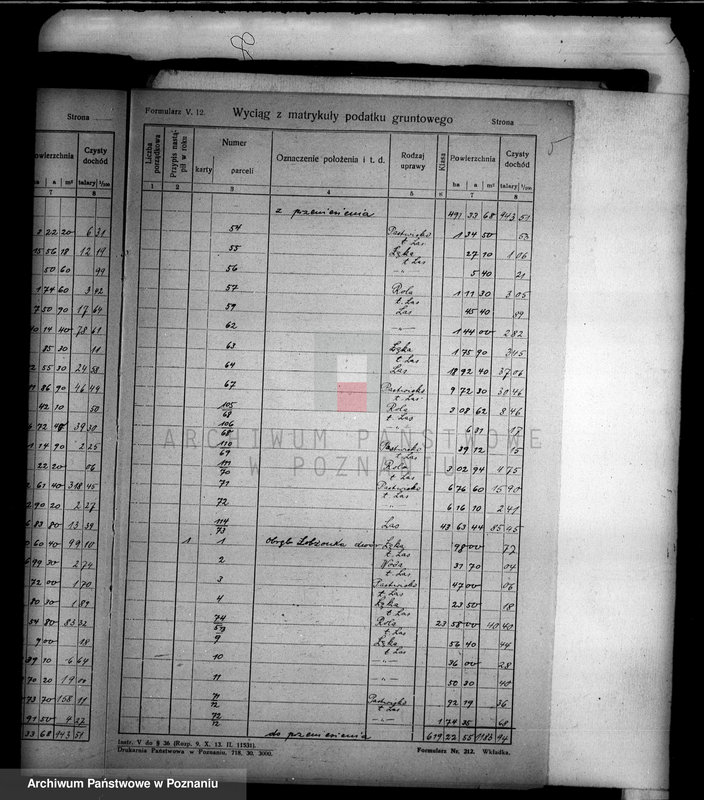 Obraz 9 z jednostki "Rejestr wyłączeń z art. 4 i 5 ustawy o wykonaniu reformy rolnej"