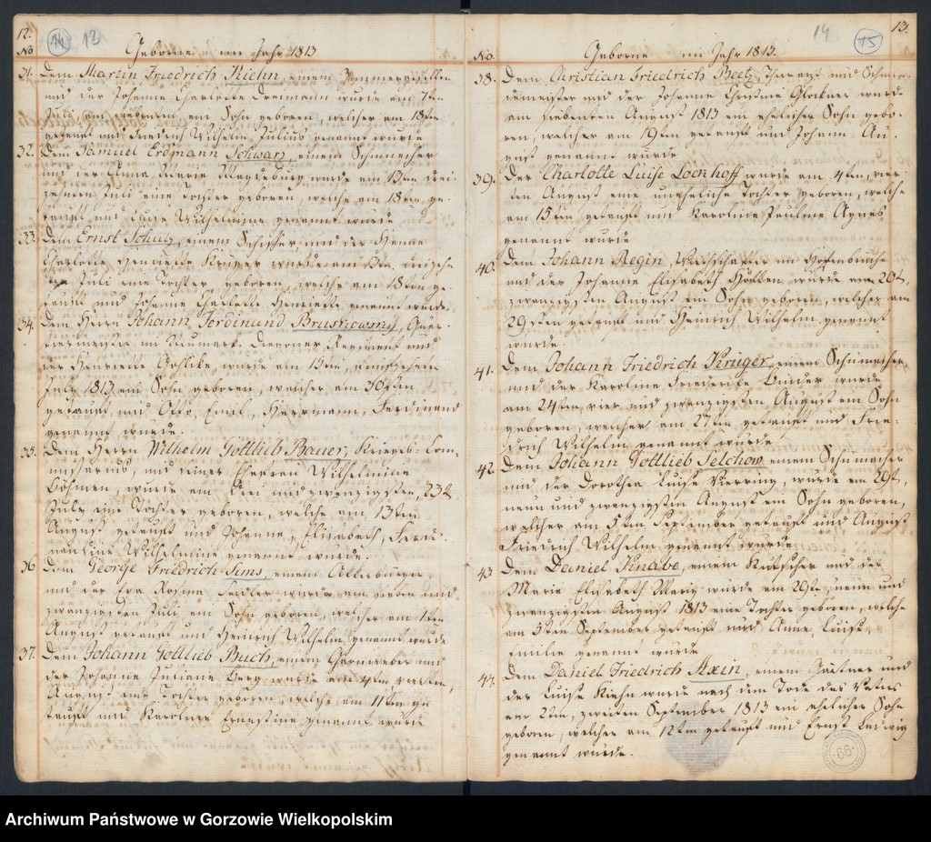 image.from.unit.number "Geborne und Copulirte in der Gemeine der Concordien Kirche zu Landsberg an der Warthe (dotyczy Lutherischen Gemeine)"