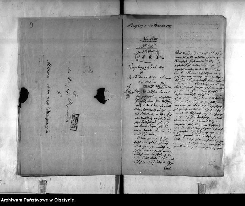 image.from.unit.number "Anstellung des pensionirten Seconde-Lieutenant von Brunnow"