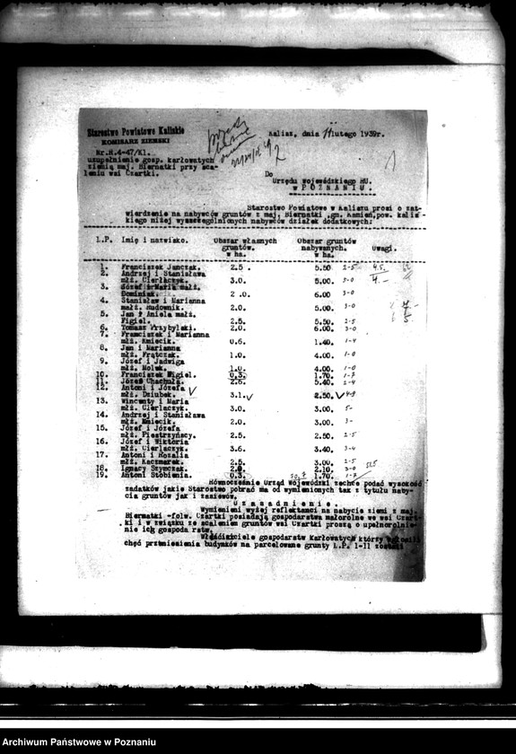 image.from.unit.number "Scalenie gruntów we wsi Czartki /gmina Zborów powiat kaliski/"