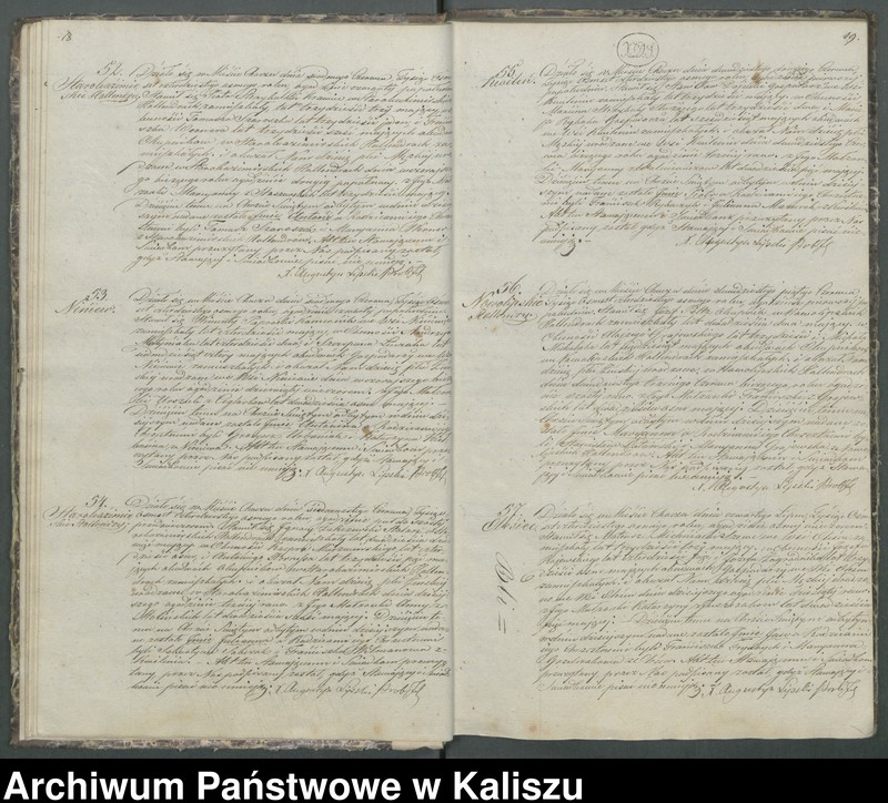 Obraz 14 z jednostki "Książka duplikat aktów urodzeń, zaślubień i zejść"