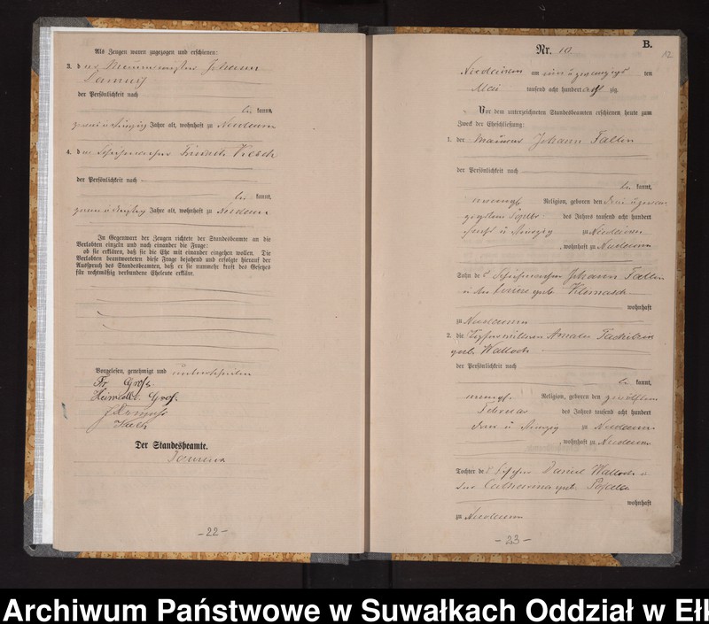 image.from.unit.number "Heiraths-Haupt-Register des Königlich Preussischen Standes-Amtes Stadt Nicolaiken Kreis Sensburg"