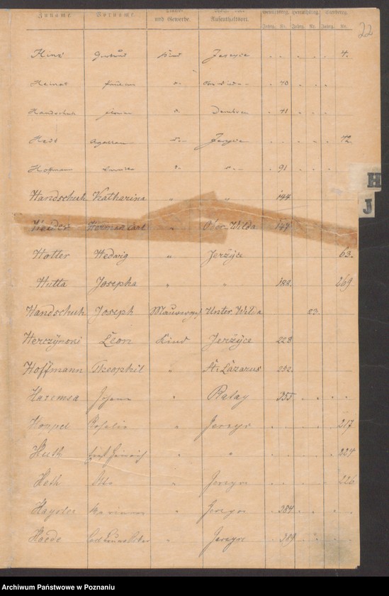 Obraz 16 z jednostki "Rejestr urodzeń, małżeństw, zgonów"