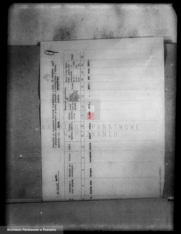 Obraz 19 z jednostki "Operat szacunkowy i parcelacyjny część II majątku Wyrza powiatu wyrzyskiego administracja przejściowa majątku Wyrza"