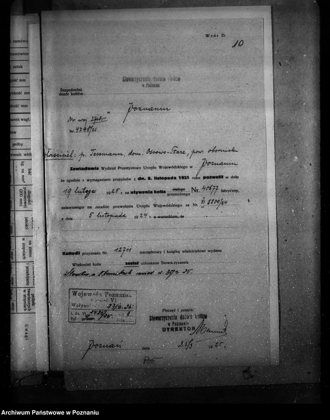 Obraz 14 z jednostki "Majętność Osowo Stare pow. obornicki, własność. Tessmer nr woj. kotła 3718"