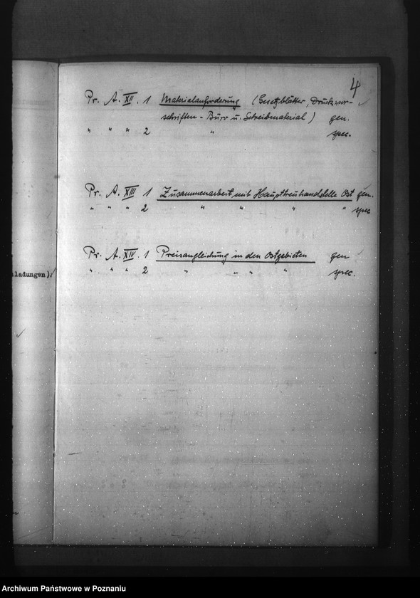 Obraz 8 z jednostki "Aktenplan der - Preisbildungsstelle"
