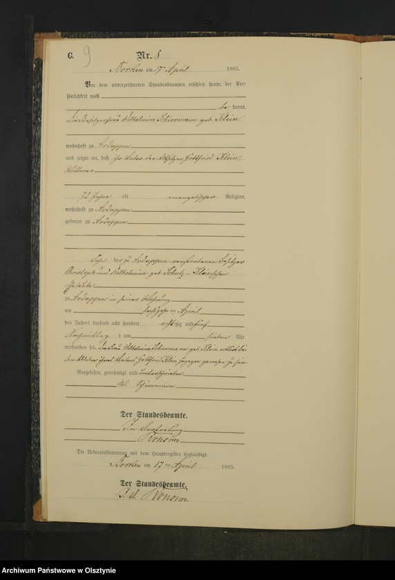 image.from.unit.number "Sterbe-Neben-Register Nr 1 - 23"