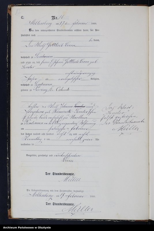 image.from.unit.number "Sterbe-Neben-Register Nr 1 - 119"