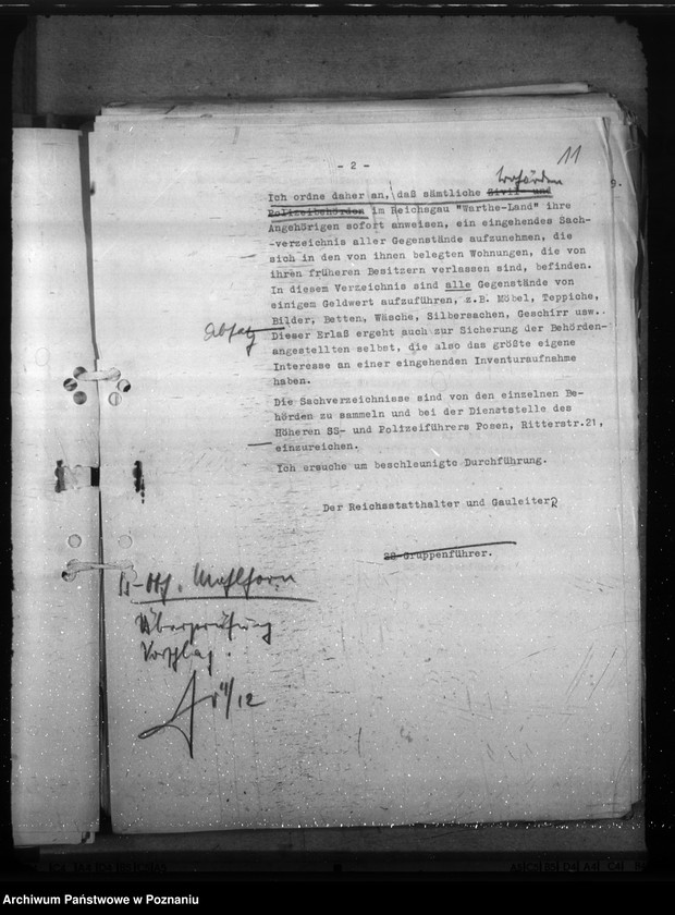 Obraz 15 z jednostki "Różne zarządzenia i korespondencja w sprawach gospodarczych"