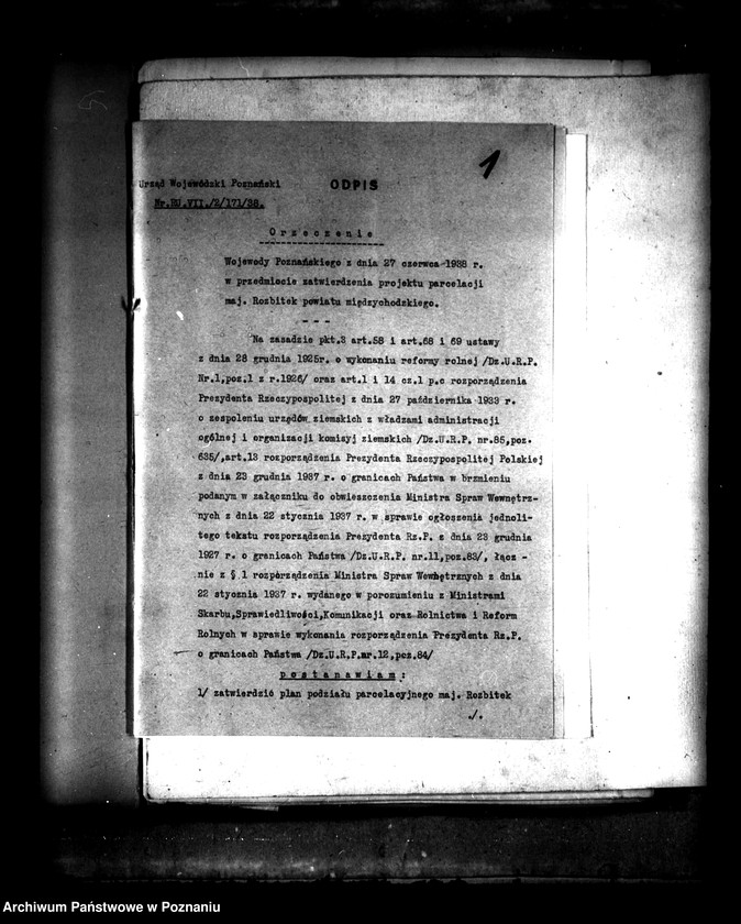 Obraz 5 z jednostki "/Majątek Prusim-Rozbitek powiatu międzychodzkiego parcelacja"