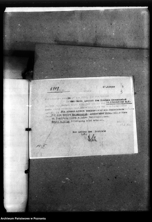 Obraz 7 z jednostki "Korespondencja w sprawie miejscowych Niemców, którzy zginęli w 1939 roku A - Z"