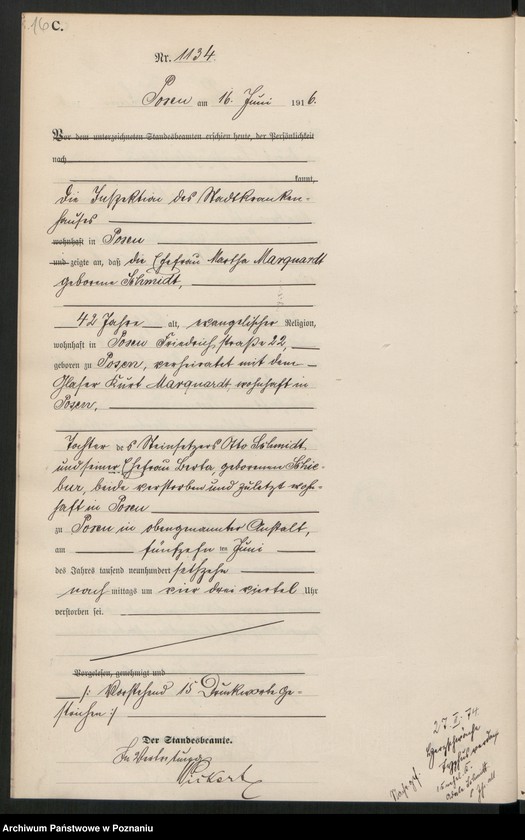 Obraz 18 z jednostki "Księga miejscowa zgonów tom III [Rejestr główny zgonów]"