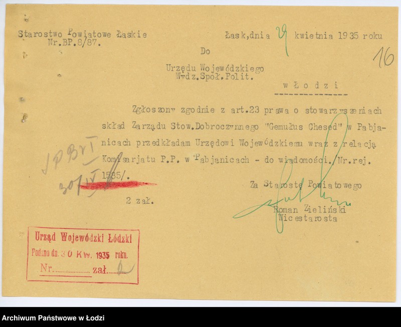 Obraz 19 z jednostki "Stowarzyszenie Dobroczynne "Gemitus-Chesed" w Pabianicach"